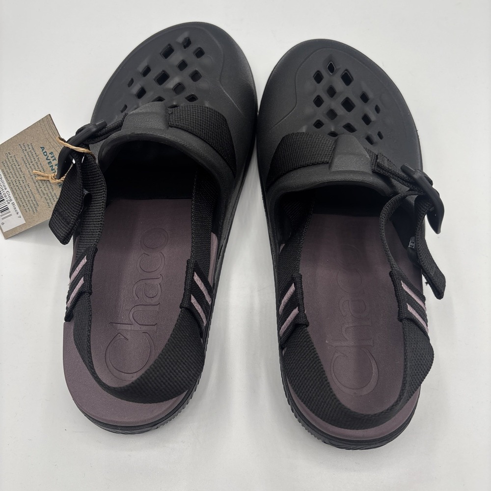 Chaco Chillos Clogs Black Women's Size 7 Slip-On Comfort Foam Sandals New - Picture 7 of 11